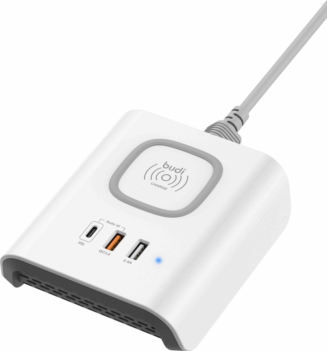Зарядное устройство Budi M8J027T USB Type-C, USB 18 Вт белый