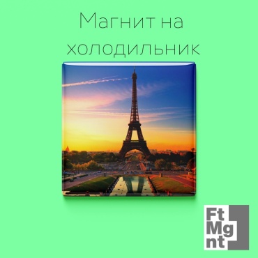 FtMgnt магнит-сувенир Сувенирный магнит Эйфелева башня 1 шт