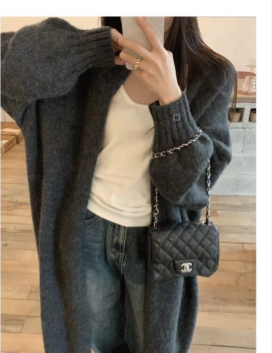 Кардиган серый