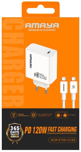Зарядное устройство AMAYA E73S+C663 USB Type-C белый