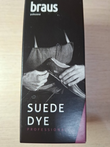 Средство для чистки обуви Braus краска синий, Suede dye