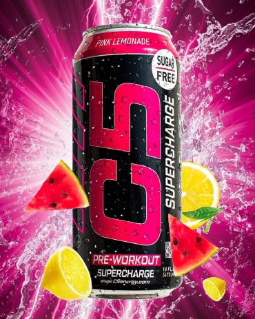 Предтренировочный комплекс Ultramade Nutrition C5 Supercharge Pink Lemonade (Розовый Лимонад) 473 мл