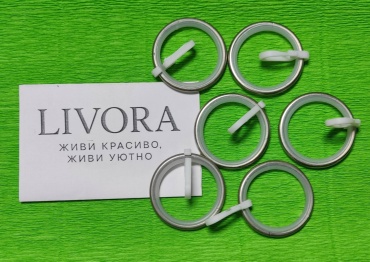LIVORA кольцо 10 шт, металл, полипропилен