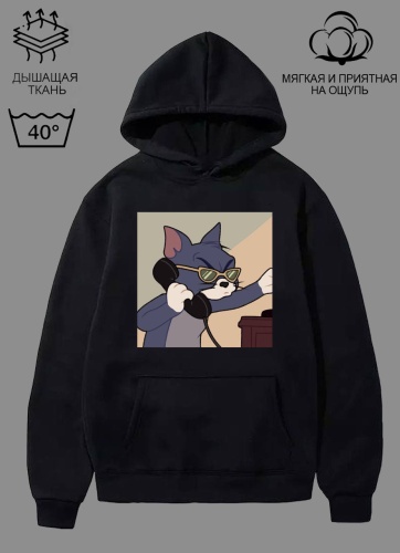 Худи Qazahi brand черный