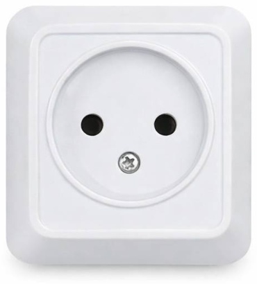 Розетка Spark Lux 2703, белый