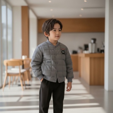 Бомбер Kids Moda серый, серебристый
