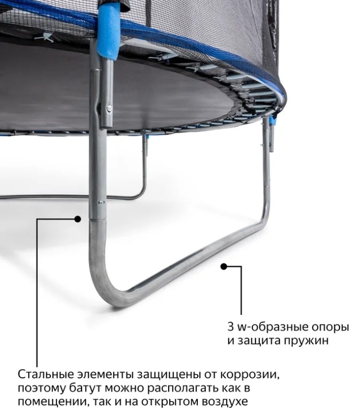 Каркасный батут 567889 синий