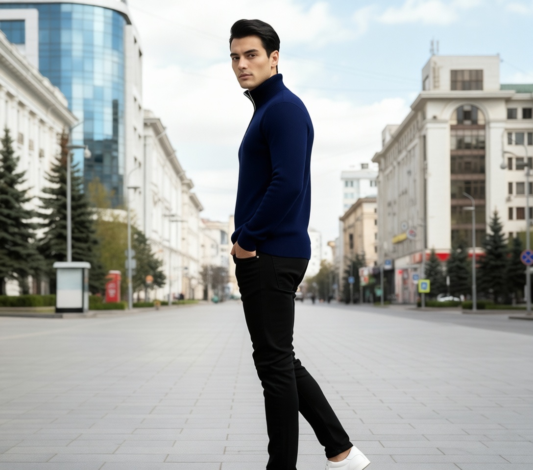 Кофта темно-синий