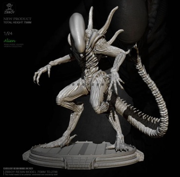 Фигурка 3D принт, Alien 75mm