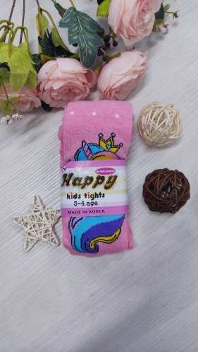 Колготки классические Happy kids розовый