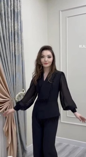Комбинезон с брюками черный