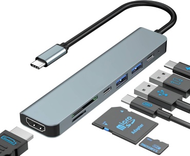 Док-станция USB-C Hub серебристый