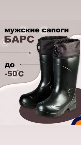 Сапоги БАРС 0120 черный 42, 43