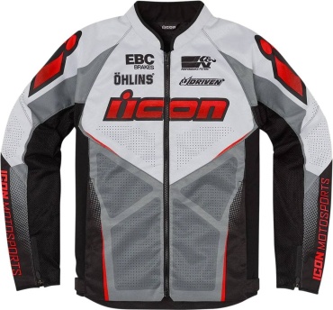 ICON Hioligan Ultrabolt Jacket черный, серый, красный 44, 46