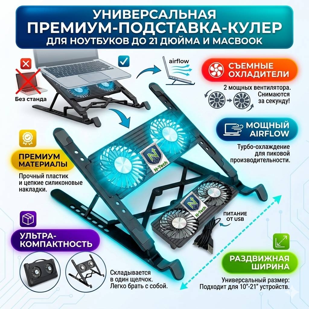 N-Tech подставка для ноутбука Air