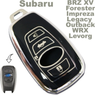 Чехол Subaru _54567_ черный, серебристый