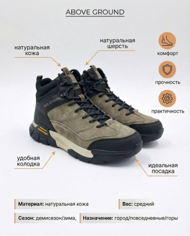Ботинки BADERUS черный
