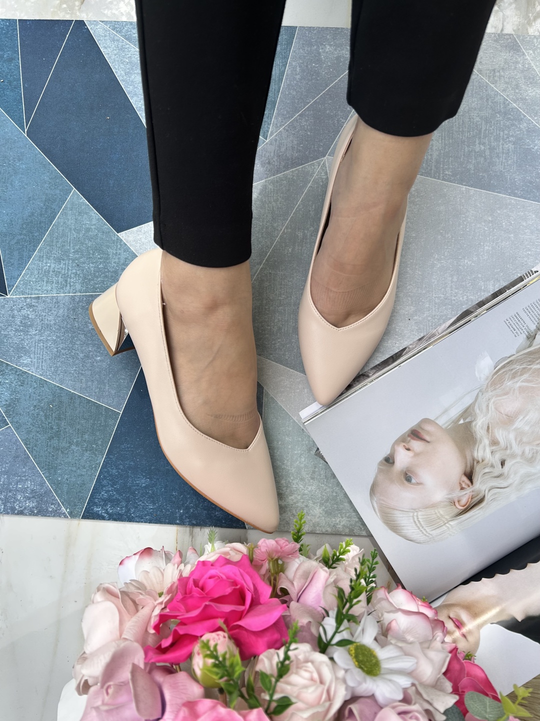 Туфли бежевый