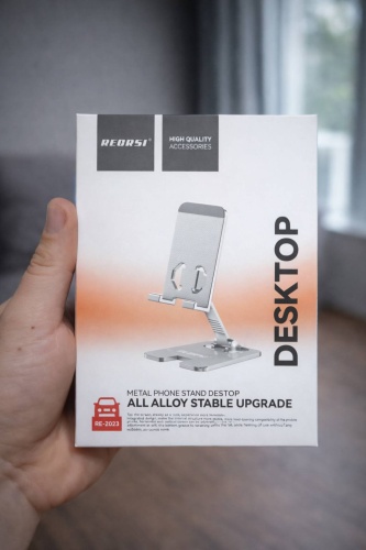 Держатель Recrsi REORSI Metal Phone Stand Desktop (RE-2023 серебристый