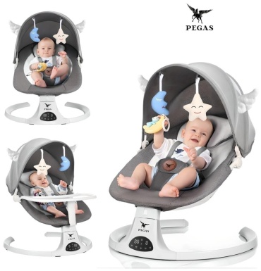 Шезлонг PEGAS 250595PG серый
