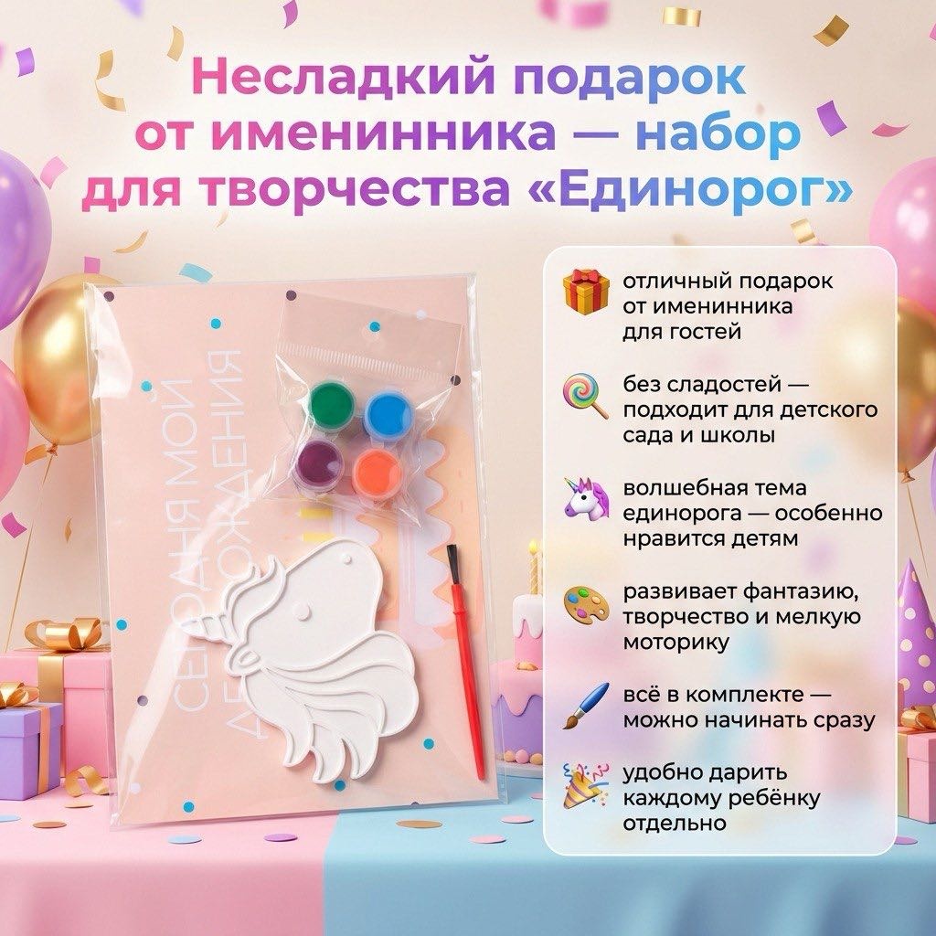 Набор Набор для творчества Набор для раскрашивания Фигурка Единорог