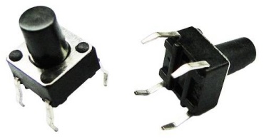 OEM кнопка Кнопка тактовая 6-6-7мм 5шт, черный