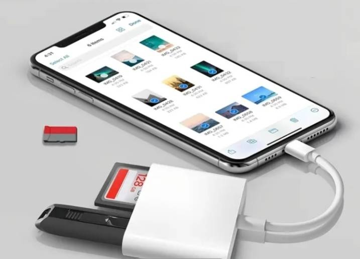 Картридер 2025 USB Type-C для SD, microSD