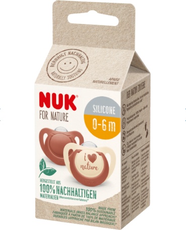 Пустышка NUK 199647, 2 шт, мультиколор