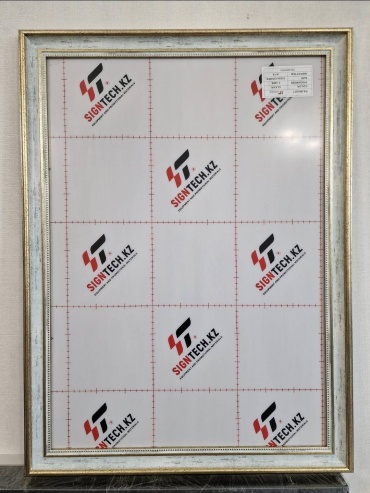 FrameKz без орнамента 50100 50100 см золотистый, голубой