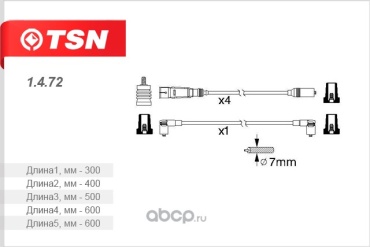 Свечные провода TSN 1472