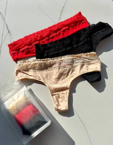 Стринги Shantal Lingerie черный, красный