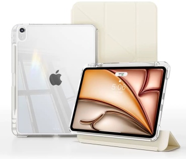 Чехол DEPREMIOS для Apple iPad Air 13 (2025), iPad Pro 12.9 (2022), iPad Air 13 (2024) 13 дюйм светло-бежевый