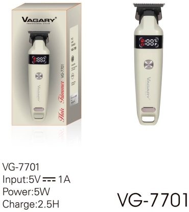 Vagary триммер VG-7701 молочный