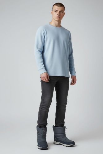 Дутики FASHION темно-синий