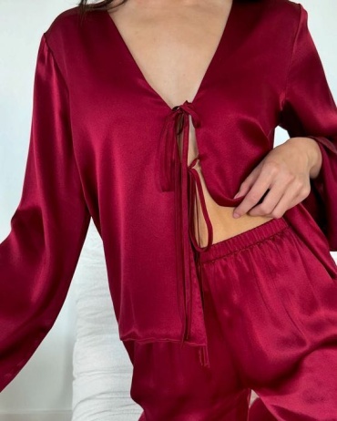 Комплект TATTI TUN PAJAMAS красный, бордовый