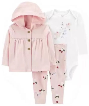 Комплект carters love розовый, светло-розовый