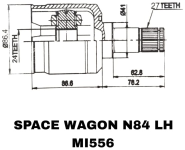 Шрус внутренний MI-556