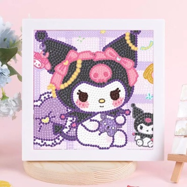 Алмазная мозаика 567842226 Kuromi 17x17 см