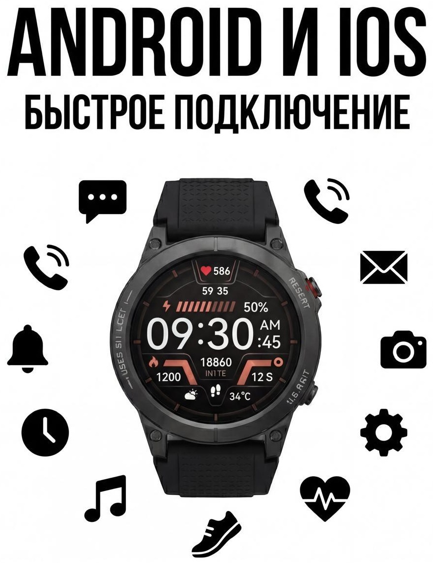 47 мм черный