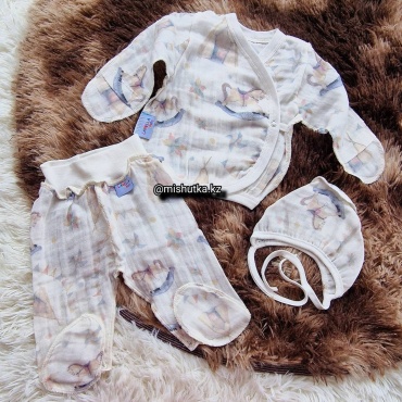 Комплект Larella Baby белый, синий