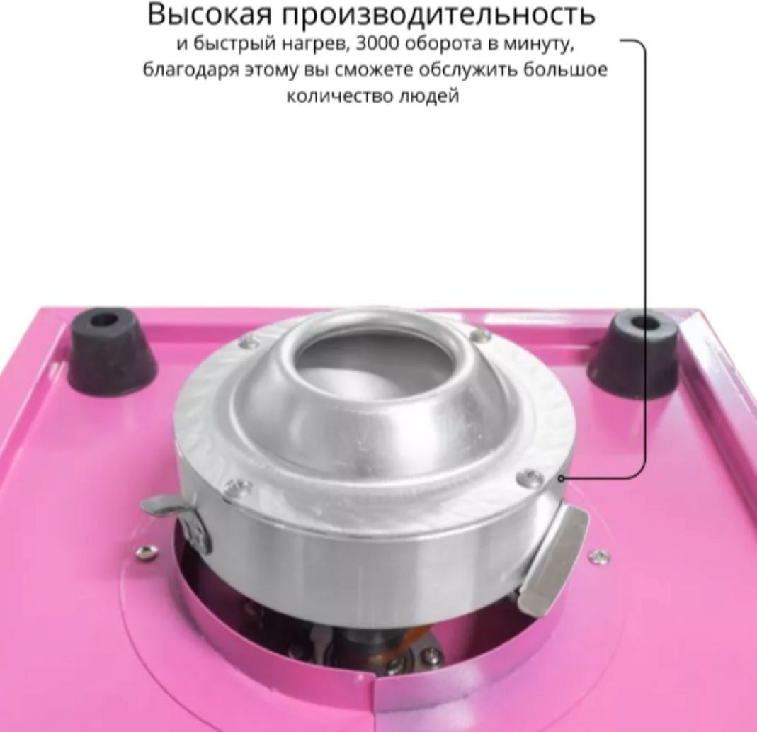 Аппарат для приготовления сахарной ваты MOZZY 001 розовый