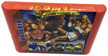 196 in 1 Comix Zone, Road Rash 3, Steet Fighter, EarthWormJim 1-2. SEGA ENG