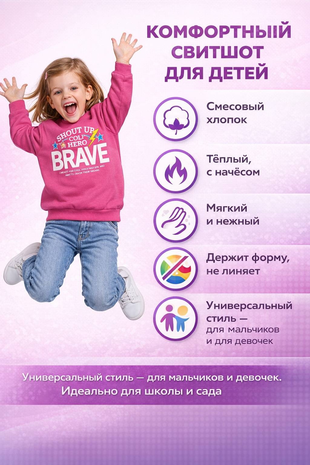 розовый