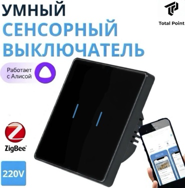 Кнопка сенсорного управления Total Point TP-02ZB, черный