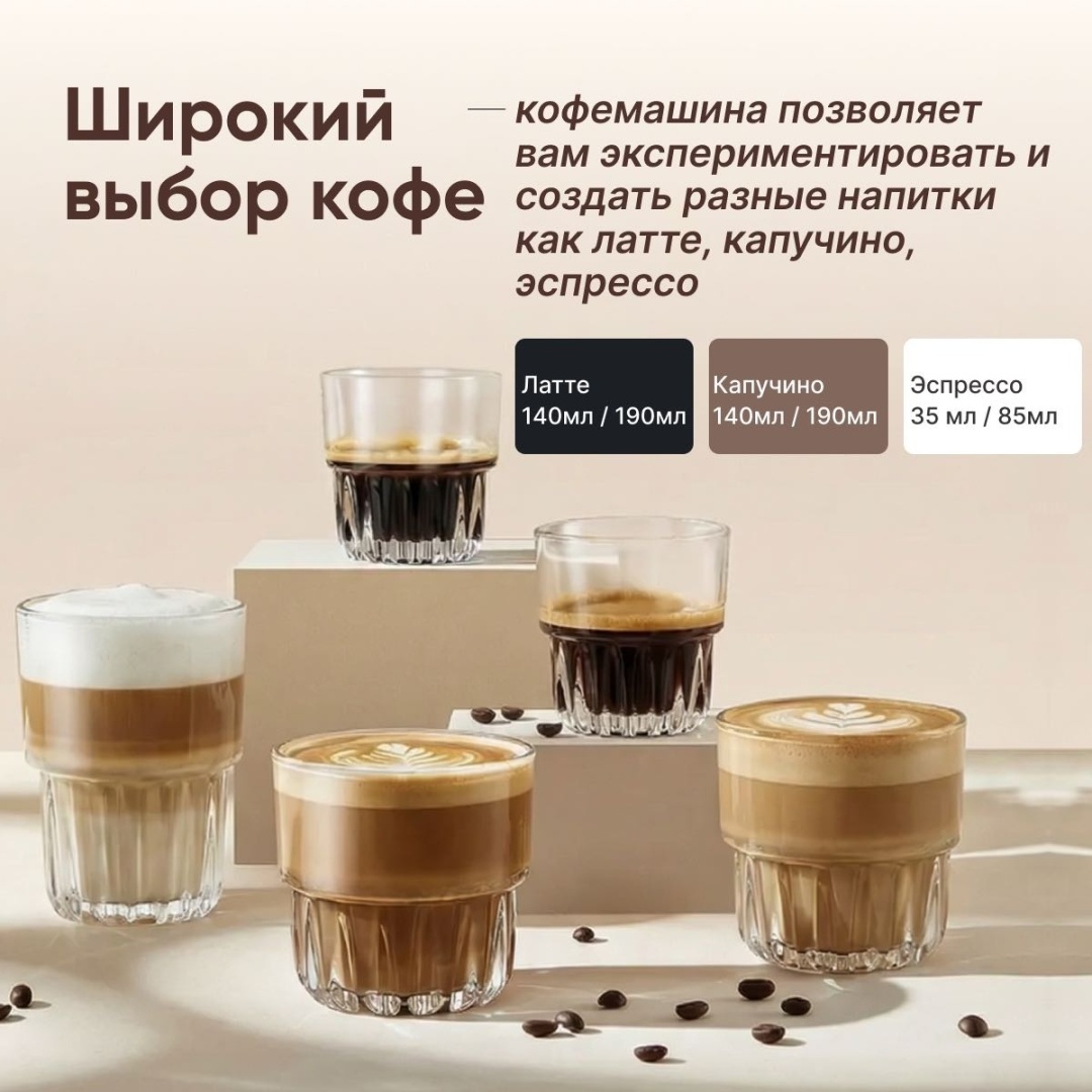 Кофемашина GD MRKT G18B черный, серебристый