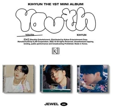 Starship Entertainment KIHYUN - YOUTH 1st Mini Album Jewel Case RANDOM Version