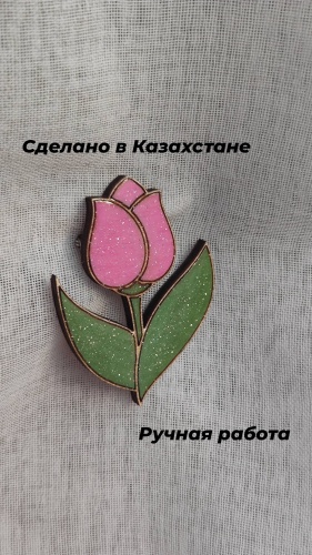 Брошь Sofi_anna_ дерево, ювелирная смола, без вставок