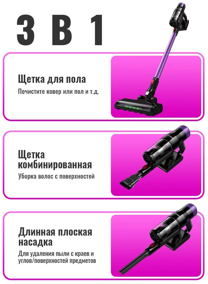 Пылесос Hoco HJD77A фиолетовый