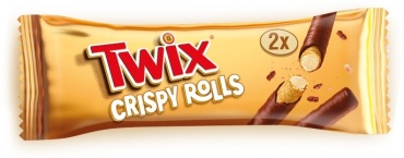 Twix трубочки Crispy Rolls со вкусом карамели, покрытые молочным шоколадом 22.5 г