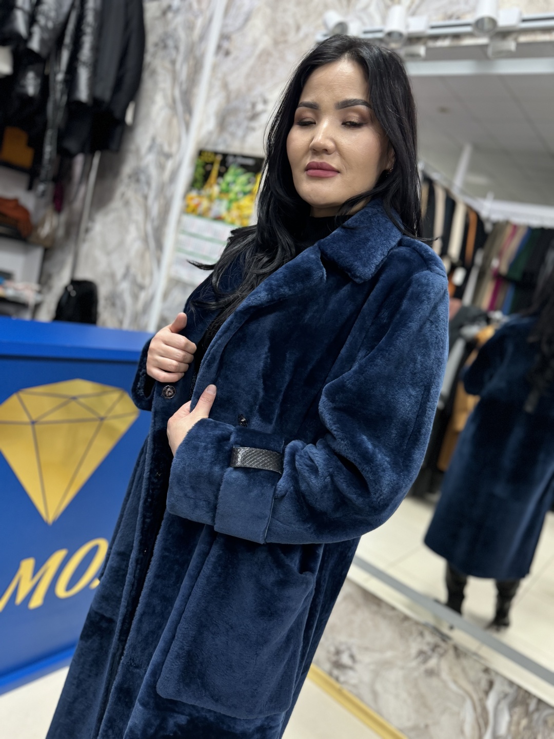 Дубленка VISETTE синий